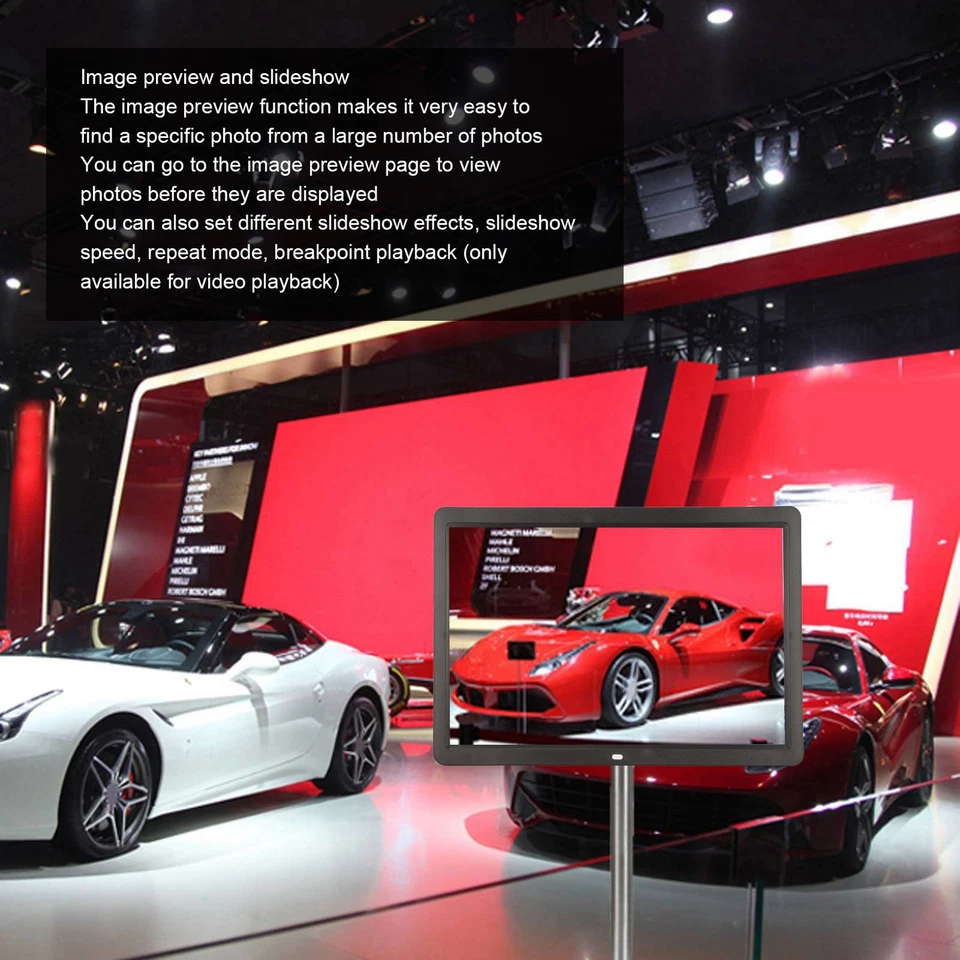 Digital Picture Frame Multifunction 15 Inch Full HD Automatic Rotation LED BEA - Image 3 of 4