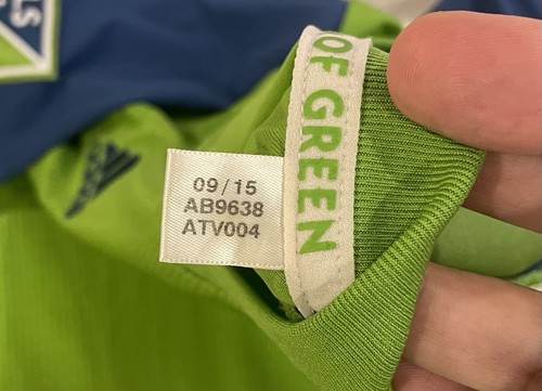 Adidas 2016/17 Seattle Sounders Dempsey #2 Soccer Jersey Green Mens Size Medium - Picture 3 of 9