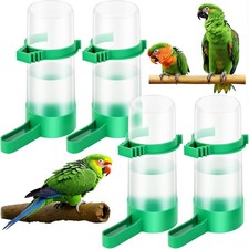 Bird Water Feeder 4Pcs Plastic Drinker Clip Parrots Budgie Cockatiel