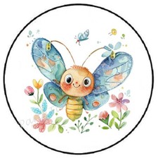 WATERCOLOR BUTTERFLY ENVELOPE SEALS LABELS STICKERS PARTY FAVORS