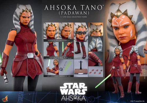 New Hot Toys TMS123 Star Wars Ahsoka Ahsoka Tano Padawan 1/6 Figure in stock