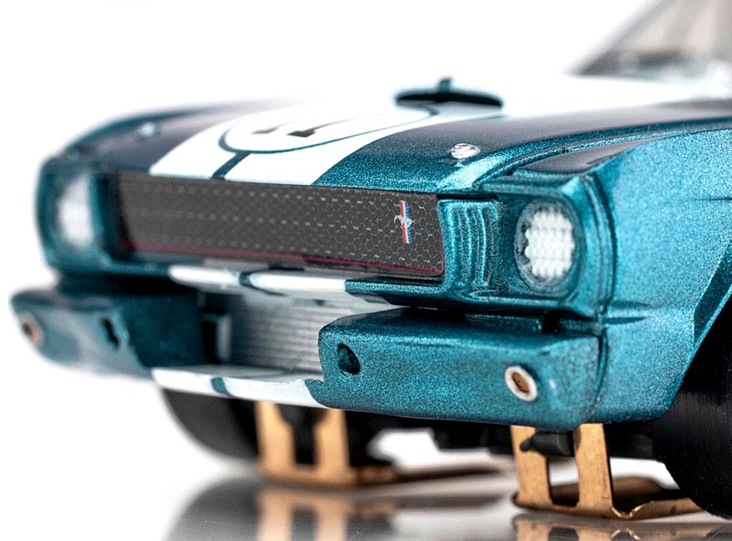 AFX Mega G+☆1965 Shelby Mustang GT350R☆ AFX Racing 22071 1965 Shelby GT350R Donohue Blue Mega G+ HO
