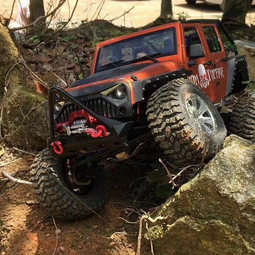 Parachoques delantero de metal LCX para Traxxas TRX4 TRX6 Axial SCX10 II SCX10 III SCX10 PRO - Imagen 7 de 7
