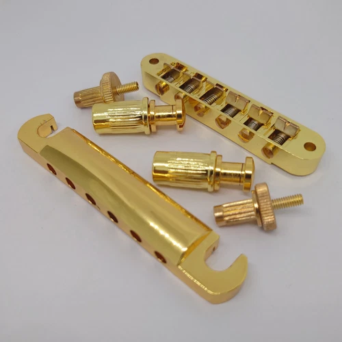 for Gibson Gold Guitar Bridge ABR-1 Tune-o-matic Bridge and Tailpiece Set 52mm