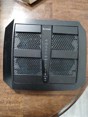 NETGEAR Nighthawk X6 AC3200 Tri-Band Wi-Fi Router Black R8000 No Power Supply