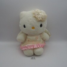 JK15 JUNK Hello Kitty Sanrio Pink NTT 2001 Angel Plush 7" Toy Doll Japan