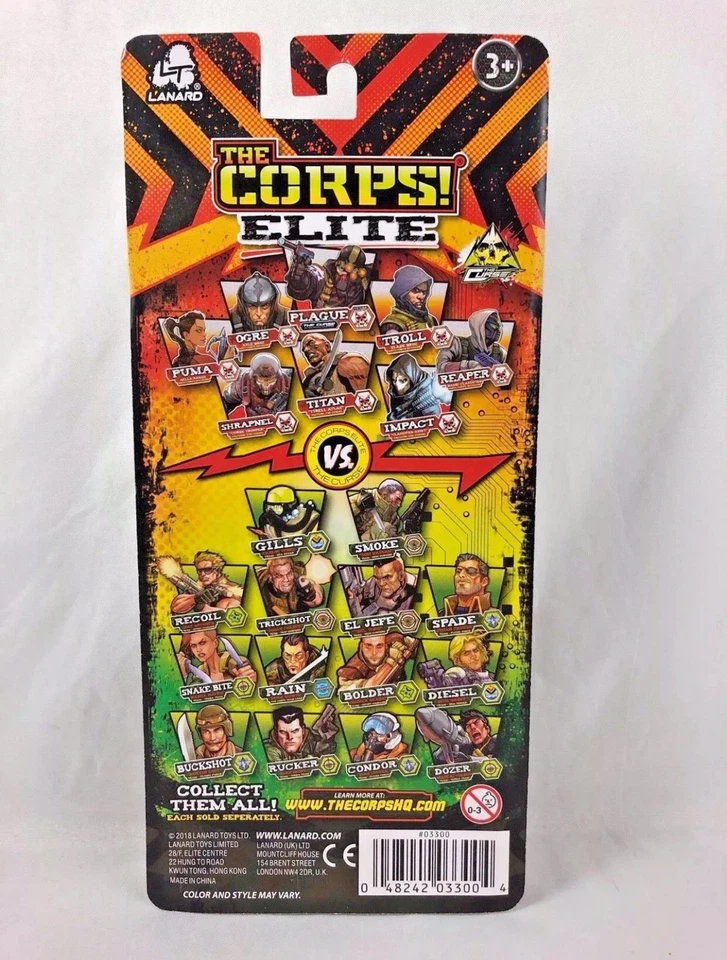 The Corps ELITE  Rain 2018 Character Discontinued Action Figure 3+  NIB - Image 4 of 4
