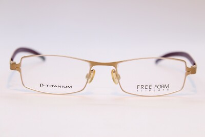 Damen Brille Freeform Titanium FFA108 Gold 49[]17 Panto Titan  