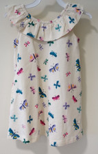 NWT Hanna Andersson Butterfly Ruffle Neck Swing Dress Size 110 / 5