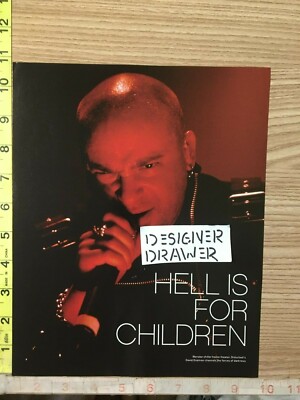 David Draiman Disturbed 2001 Photo Photograph On Stage: Hell Is For Children