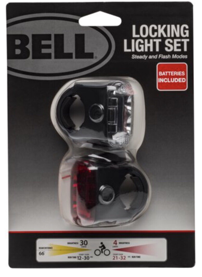 Bell Radian 450 Bicycle/Bike Locking Light Set Headlight/Tail Light *New* eBay