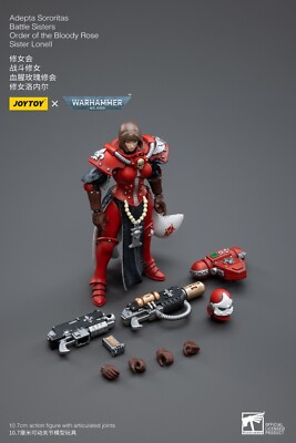 JOYTOY x Warhammer 40k Battle Sisters Bloody Rose Order Lonell 1/18 FIGURE 