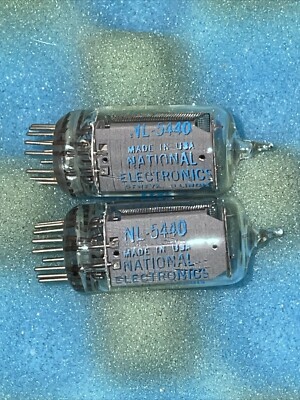 2 National Electronics NL-5440 Vacuum Tube Nixie / Free Returns