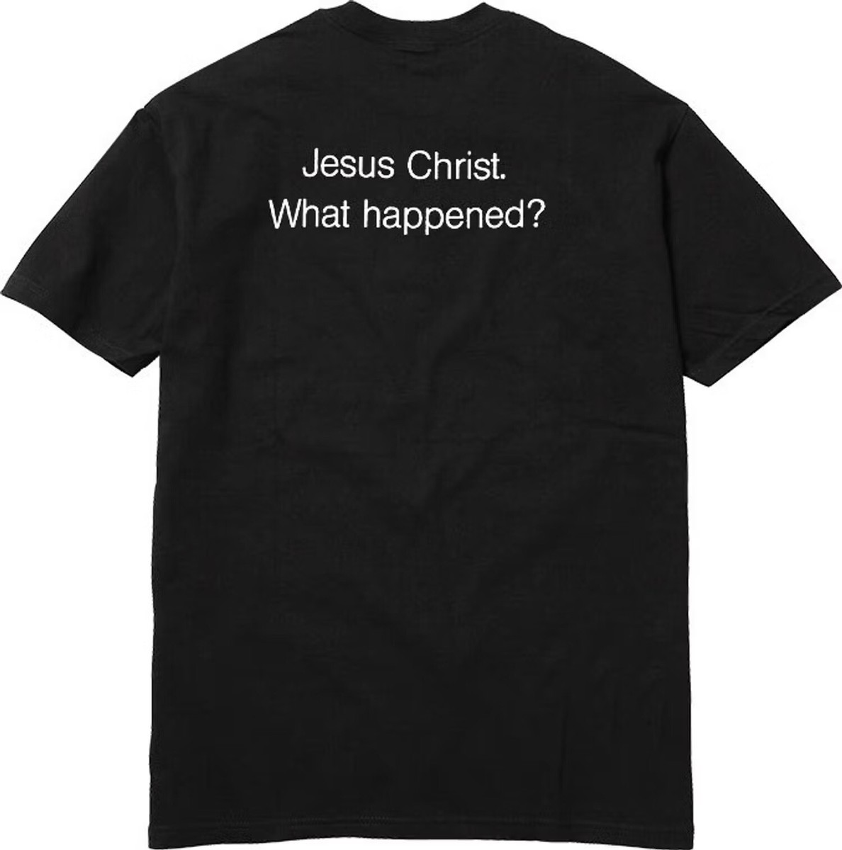 Supreme Kids Hand Tee Larry Clark 20 SS 2015 Medium Jesus Christ What  Happened?