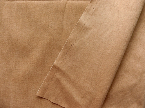 Dark Camel Midweight Authentic Premium Alcantara Mircofibre Suede-like Fabric 2M - Picture 3 of 13