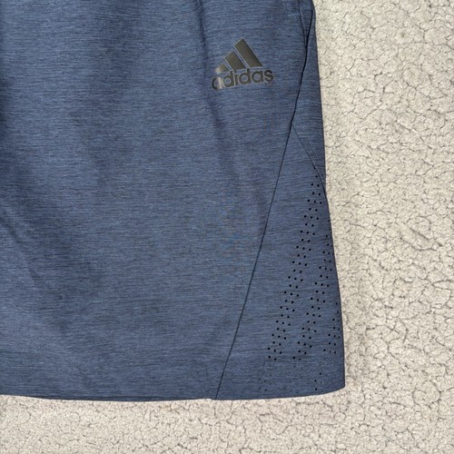 Adidas Men Shorts Activewear Drawstring Aeroready 9” Inseam Size M Heather Blue - Picture 3 of 12