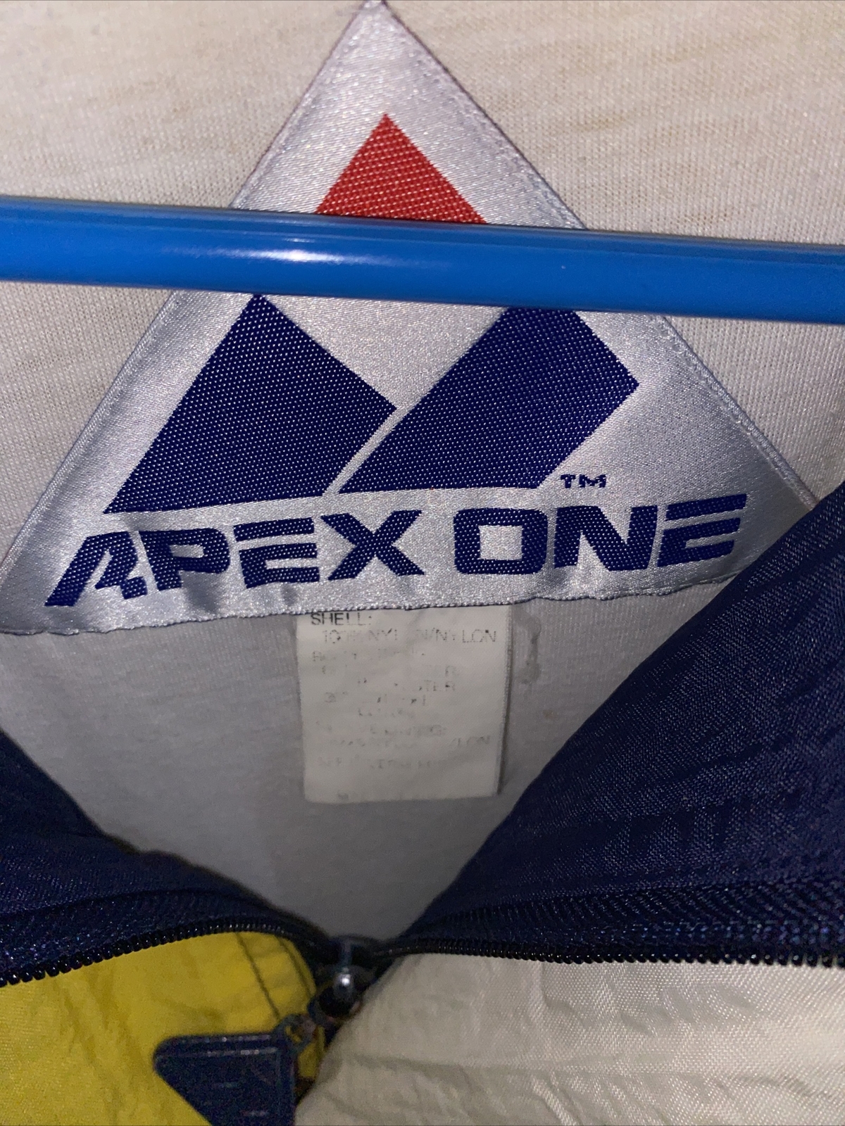 NOTRE DAME FIGHTING IRISH Jacket VINTAGE APEX ONE LRG Sewn NCAA LOGO Leprechaun