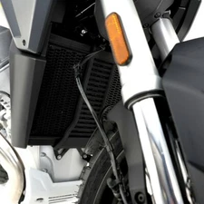 R&G Racing Matt Black PRO Radiator Guard For 2024-2024 Moto Guzzi Stelvio