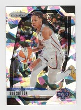 2024 Panini Prizm WNBA #51 Sug Sutton Cracked Ice Washington Mystics