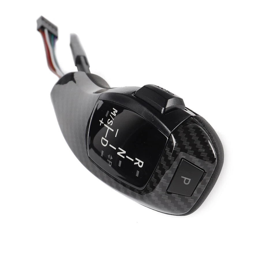 Piezas de palanca de cambios automática de fibra de carbono aptas para BMW 525i 530i 2003-2007 Foto 4 de 4