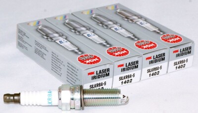 4 Pack Genuine NGK 1402 Laser Iridium Spark Plugs SILKR8AS for 07-12 Acura RDX