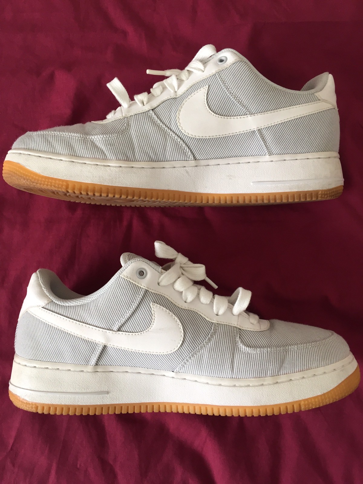 Nike Air Force 1 Seersucker Seersucker Seersucker Pure Platinum White-Light Brown 488298-051 Size 12 695cfb Nike Air Force 1 Seersucker Seersucker Seersucker Pure Platinum White-Light Brown 488298-051 Size 12 695cfb