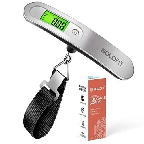 Boldfit Weight Machine For Luggage Weighing Scale Fr Upto 50 Kg With LCD  Display