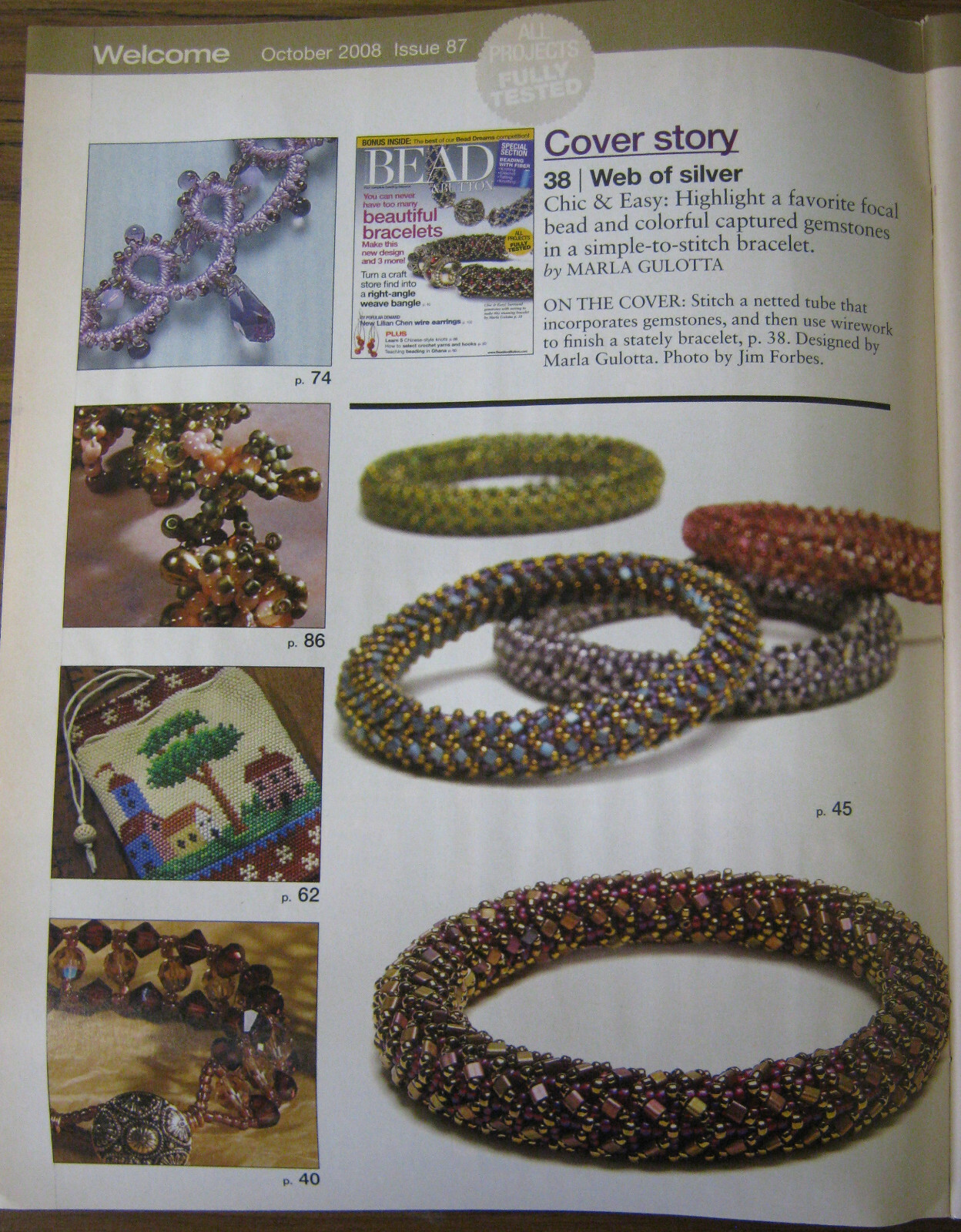 Bead and Button magazine October 2008, Issue 87 eBay