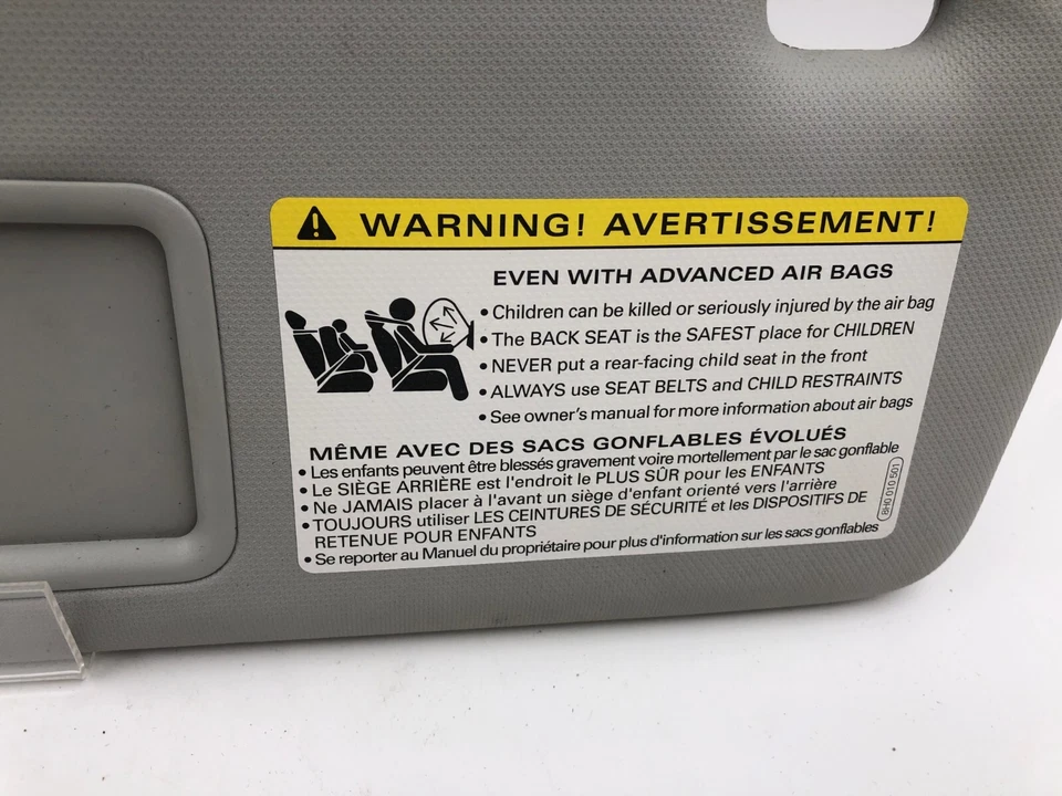 Parasol gris para conductor Audi Q5 2013-2014 OEM D02B20057 Foto 4 de 4
