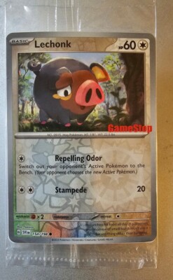 Pokemon Lechonk 154/198 SV Scarlet Violet Gamestop Promo Card New 