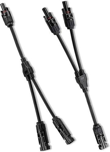 Câble Solaire Y Branch Connecteur étanche IP67 - Extension Pour Panneaux Solaires, 20A, 1000VDC