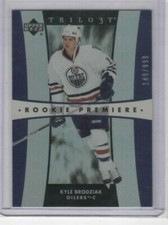 Kyle Brodziak 05-06 Upper Deck Trilogy Rookie Premiere /999 #256 Edmonton Oilers