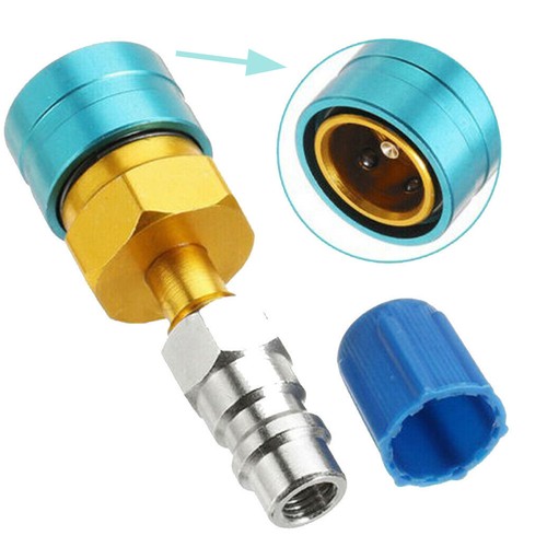 R1234YF to R134A Low Side Quick Coupler Car AC R12 to R134A Hose Adapter Fitting - Picture 1 of 12