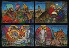 Sambia 1992 - Mi-Nr. 611-614 ** - MNH - Weihnachten / X-mas