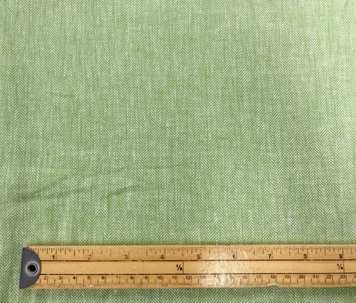 Tela espiga lino mezcla de algodón para confección verde azul - Imagen 9 de 11