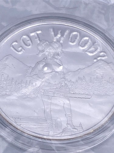 STL Mint Spicy Silver Got Wood 1 oz .999 Fine Silver Round with COA - Picture 2 of 5
