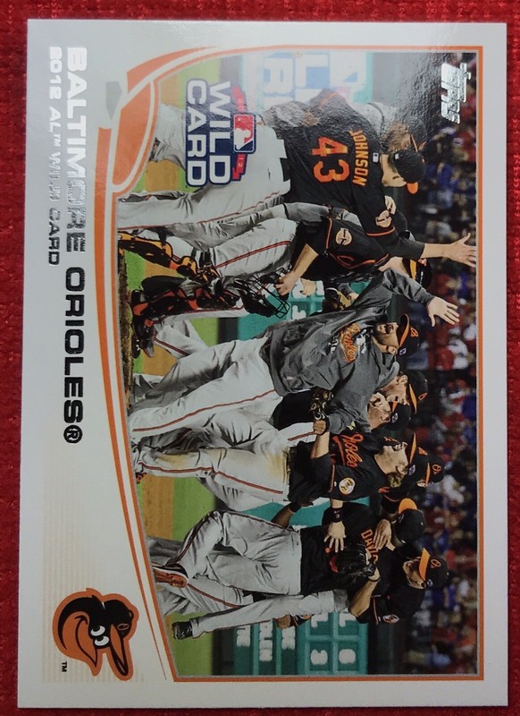 2013 Topps Baltimore Orioles #317 2012 AL Wild Card Baseball Card