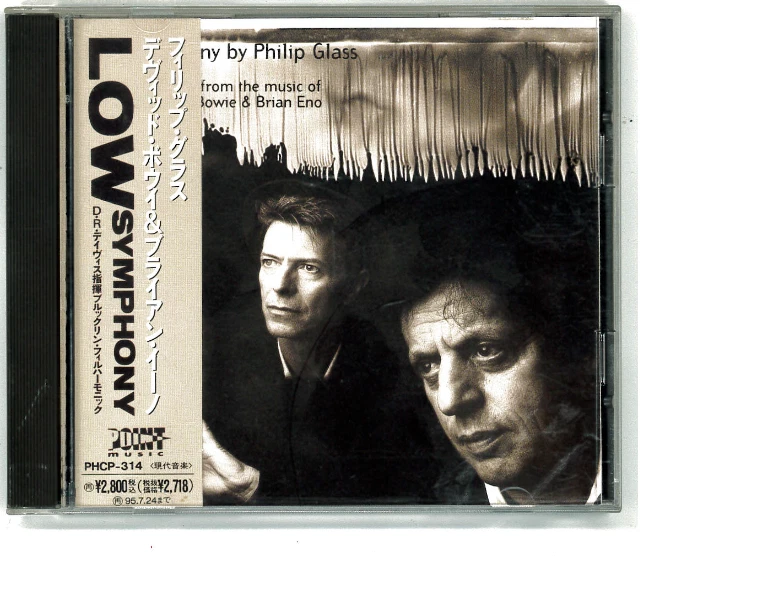 PHILIP GLASS DAVID BOWIE BRIAN ENO Low Symphony PROMO JAPAN CD PHCP314 OBI s8608