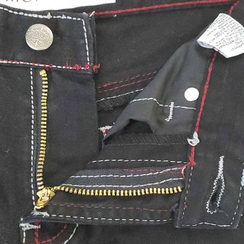 Montero Girls Straight Leg Jeans Black Dark Wash Mid Rise Pockets Denim 10 - Picture 3 of 12
