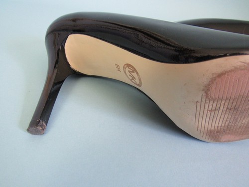 Size: 8 MICHAEL KORS Patent Leather Black Pumps High Heels Women - Foto 7 di 9