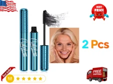 2 Pack Volumizing Mascara for Older Women 60+ Lengthening Thickening Black