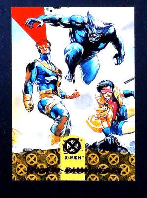 Beast  Jubilee  Cyclops - 1994 Fleer Ultra Marvel  X-Men -  blue Team #2 -  g2