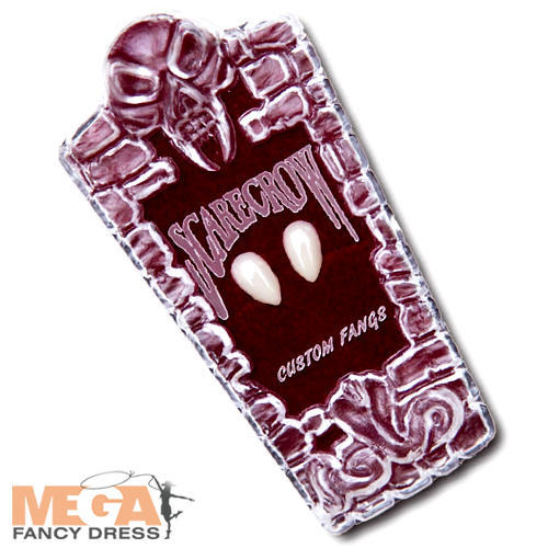 Cosplay Vampire Fangs Chrome Silver Small Scarecrow Glam GLM220SSK Halloween