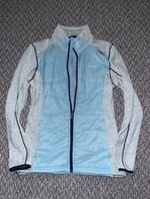 Womens Cmp Shell Jacket Size Large Cardigan Blue Knittech Insulating (l26)