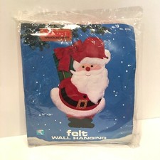 Vintage Titan Needlecraft Felt Santa Wall Hanging Kit 03783 SEALED