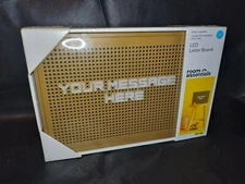 Room Essentials LED Letter Board Message Board Gold Finish !!NEW!!