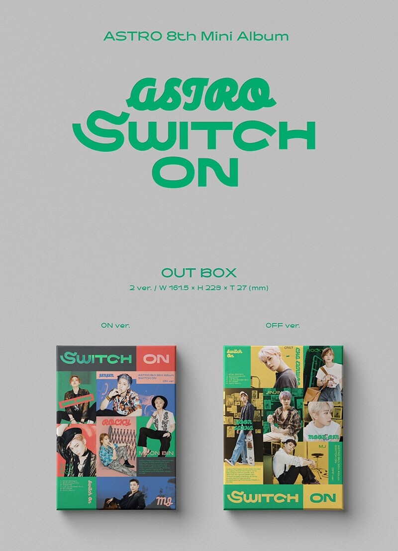 1P] ASTRO - 8th Mini Album [SWITCH ON] CD Disc Photo Card Book K
