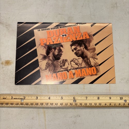 1994 Foxwoods - Fox Theatre Mano A Mano Boxing Ad / Vinny Pazienza Roberto Duran