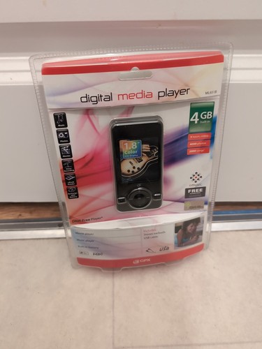 GPX 4 GB Digital Media MP3 Player - Black (ML651B)