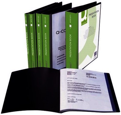 Sichtbuch Sichtmappe Präsentationsmappe Panorama Q-CONNECT versch. Hüllenanzahl